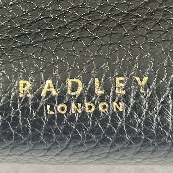 RADLEY London Museum Street Tote Bag Black Pebbled Leather Footed